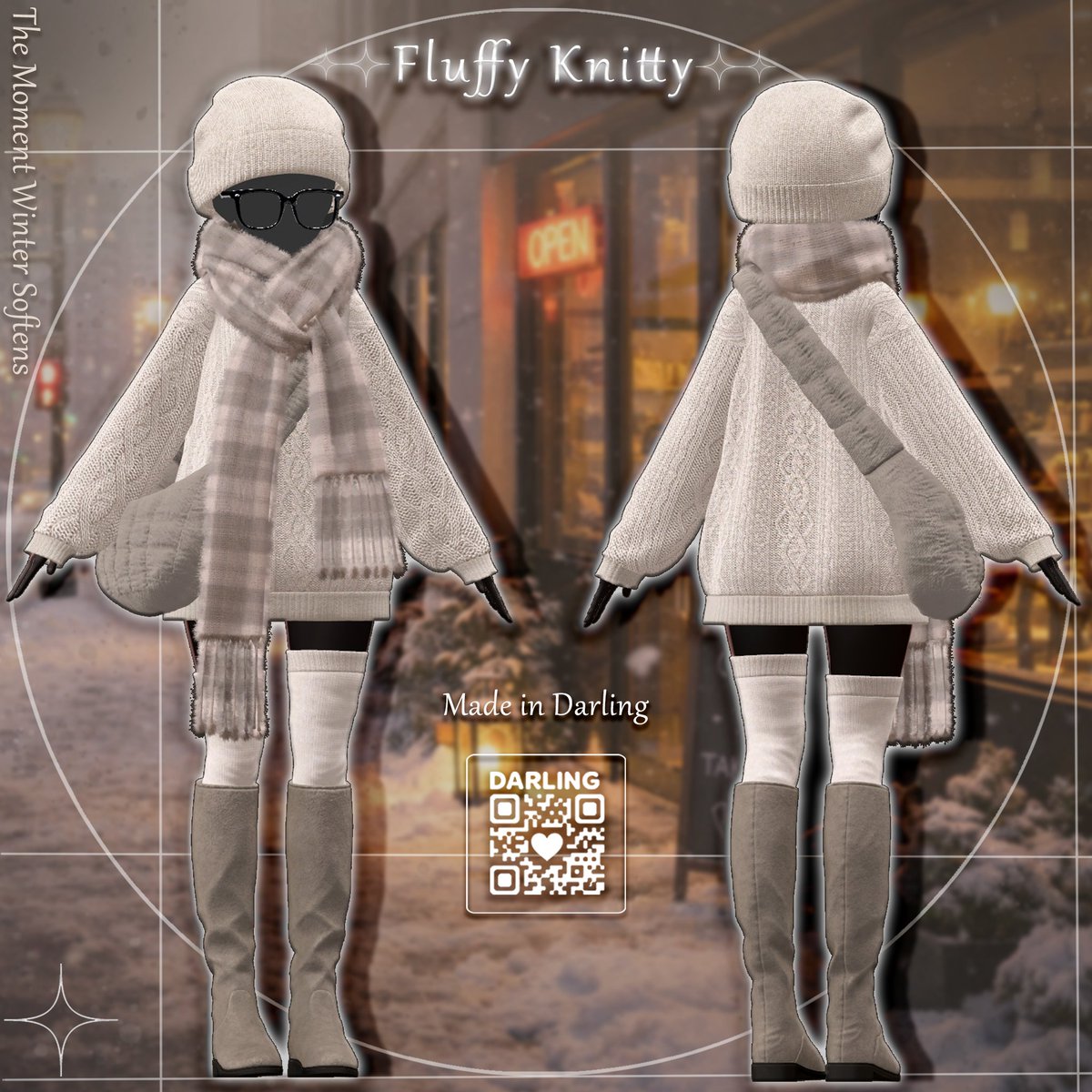 DARLING_VRC1004's tweet image. 🔗darlingvrc.booth.pm/items/7854774
📢 DARLING CLOTHING
NO.21🧶「Fluffy Knitty」🧶を発売しました。
1/18まで フォロー＋RTイベント実施 🎁
抽選で3名様にフルパッケージをプレゼント、
BOOTHいいねが100個ごとに当選者＋1人追加。
発売記念割引も同時に行っております。✨

📢 DARLING CLOTHING…