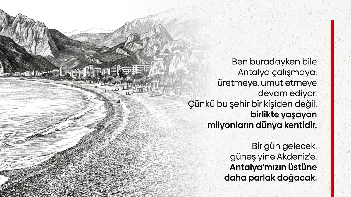 Adalet bir gün mutlaka gecikse bile doğru kapıyı çalacak.

Ben buna inanıyorum,
sizlerin de inandığını biliyorum.