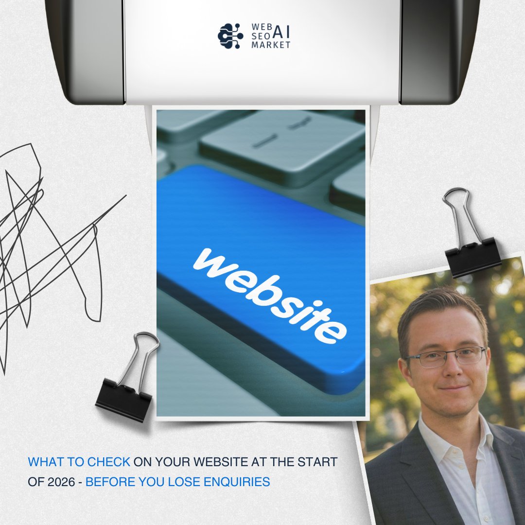 💡 WHAT TO CHECK ON YOUR WEBSITE AT THE START OF 2026  - BEFORE YOU LOSE ENQUIRIES 👉 webseomarket.com/en/what-to-che…