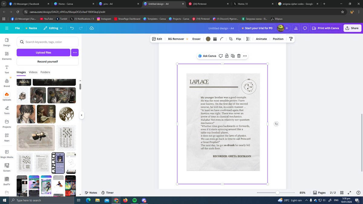 heehefrogge's tweet image. recreating that one document in enigma's overture for an ita bag what happened to hating tall ppl