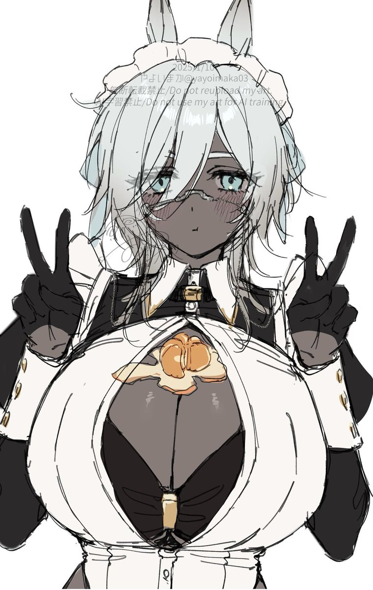 好みのデザインに描けた気がする🐴 #OC 