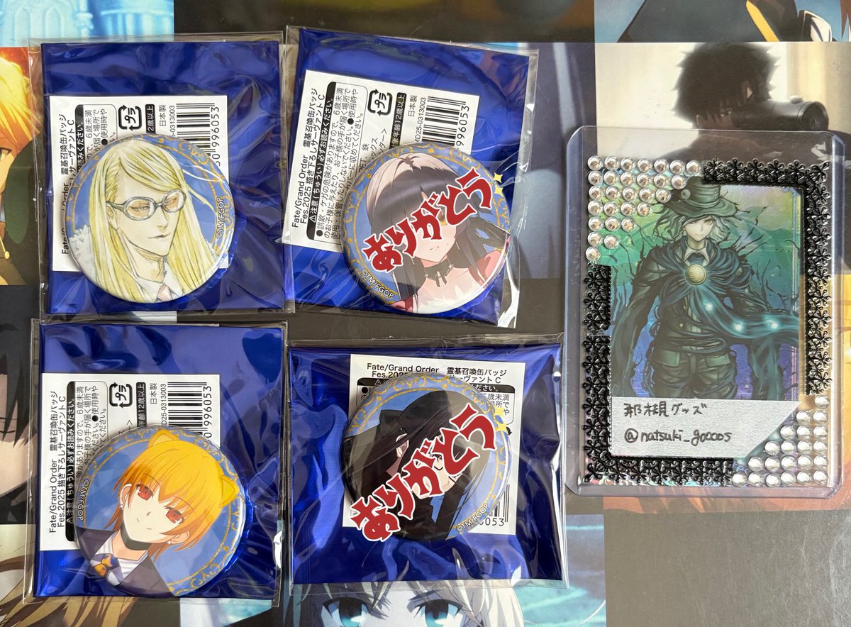 交換/譲渡 Fate/Grand Order FGO 霊基召喚缶バッジ 霊基缶 FGOfes. FGO