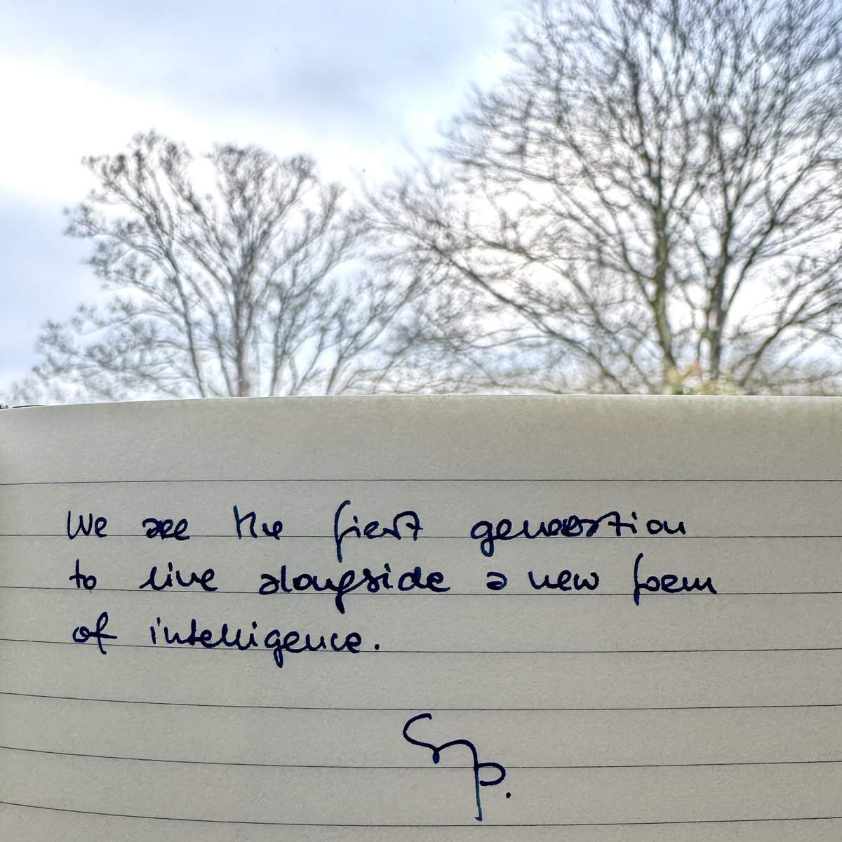 We are the first generation to live alongside a new form of intelligence.