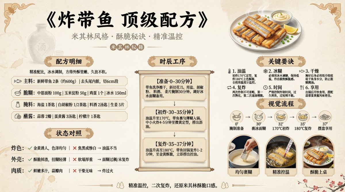 LufzzLiz's tweet photo. 菜谱升级了，原先菜谱是让banana pro直接生成，虽说它可以思考，但是感觉还不能够上生产。刚刚迭代了一个新版本，加入自己刚写的米其林SKILL，先去参考米其林做法，哈哈。感觉细节更到位了。但还缺少点websearch资料验证，需要再调整一下

先开始实操起来，等我成品。
SKILL等我打算把整个流程全自动化后再开源出来😊
