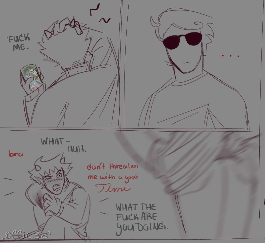 0ffic38's tweet image. #DAVEKAT #HOMESTUCK #BEYONDCANON || Meat tl for some reason