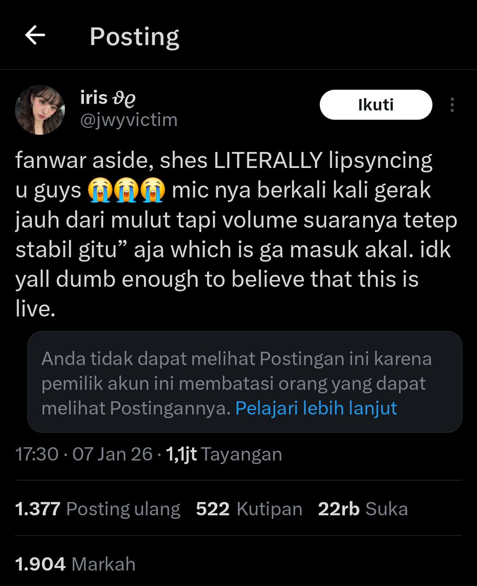 sygtubas's tweet image. 22k like buat tweet sampah begini, kata gw orang Indo STOP SOTOY YA ANJENG