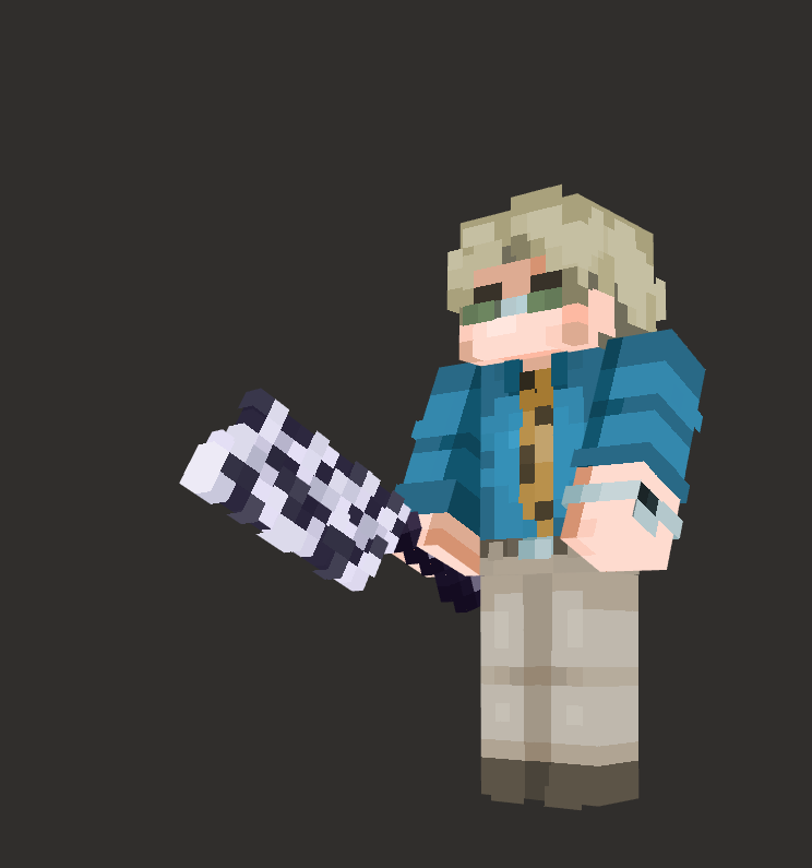 swanoodle's tweet photo. Nanami's Blunt Cleaver #JujutsuKaisen #Minecraft #Blockbench https://t.co/4wdprAaSRk