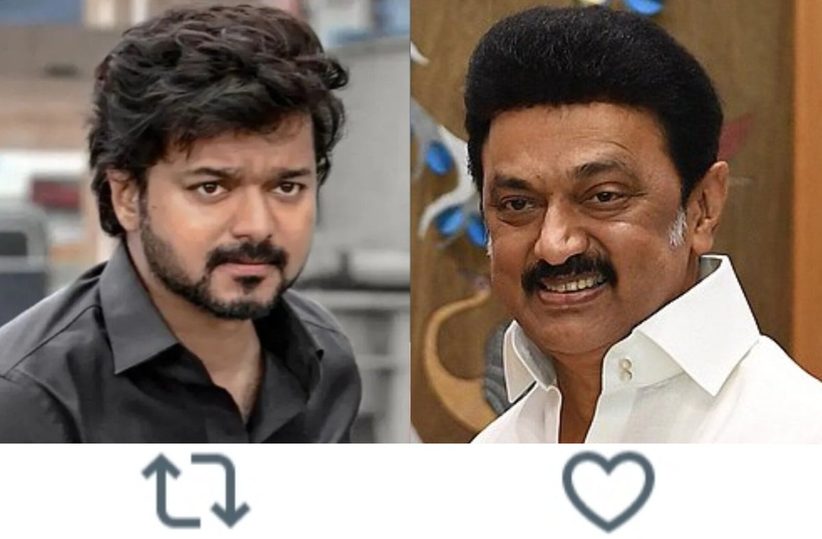 TOlMovies's tweet photo. Who is the next Chief Minister?

       🔃@actorvijay             ❤️@mkstalin https://t.co/FBjTTGIYg8