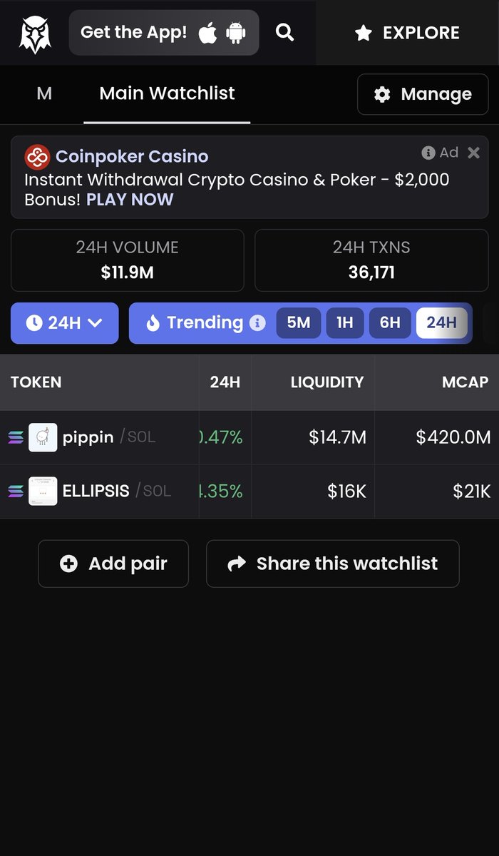$PIPPIN dev launch this 420m

Dfh5DzRgSvvCFDoYc2ciTkMrbDfRKybA4SoFbPmApump

$ELLIPSIS 20k 

MeWTByQn9HbrUdgdzntXs73tPLqPJa4yocJVNCTpump

When this reverses, anyone can be a millionaire. Lol