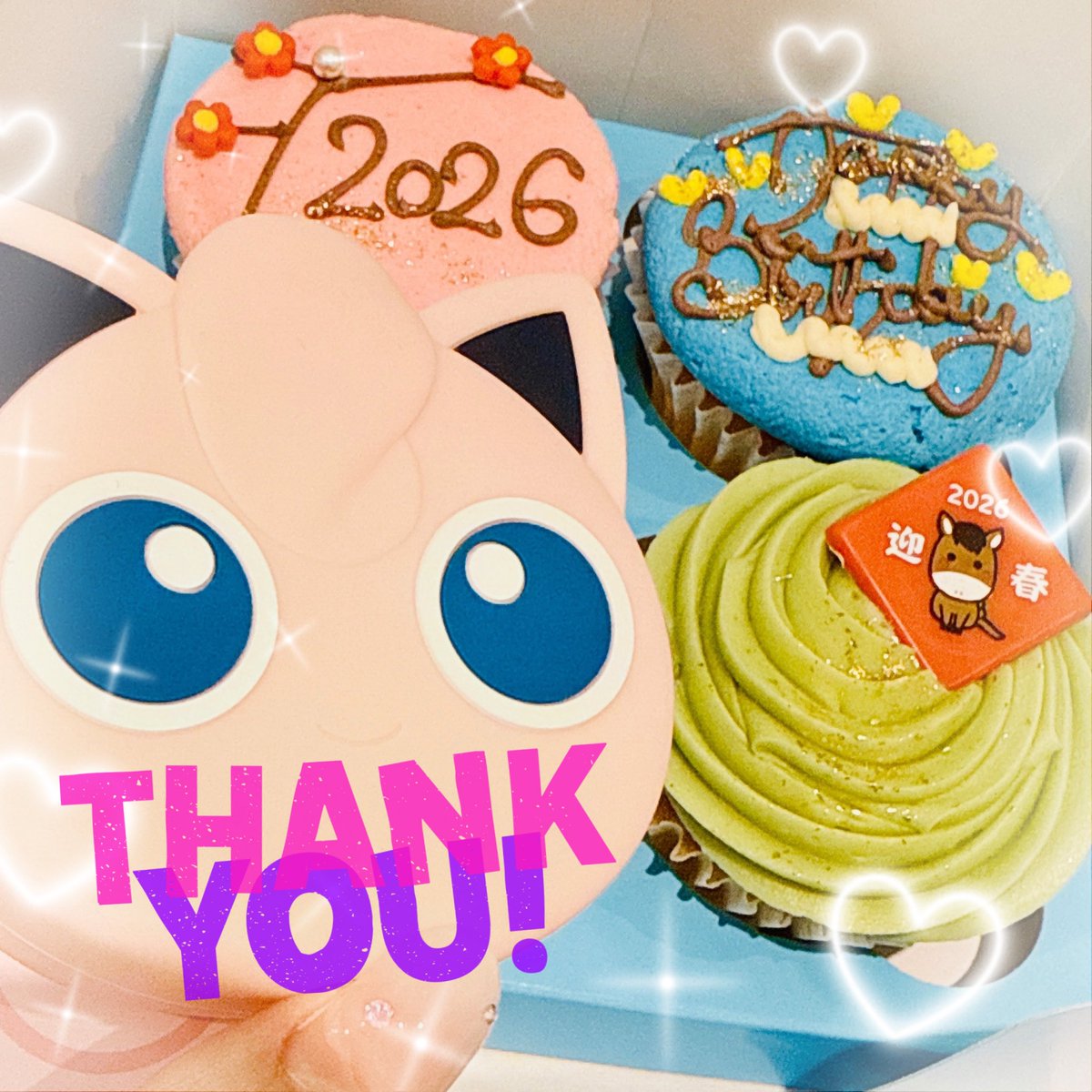 だいぽんさん✨(@daiponpokeca05) プリンちゃんのコインケースとかわいいマフィンありがとうございました☺️🩵 今年もたくさん 遊びに来てくださいねっ🫶🏻🥹🥹