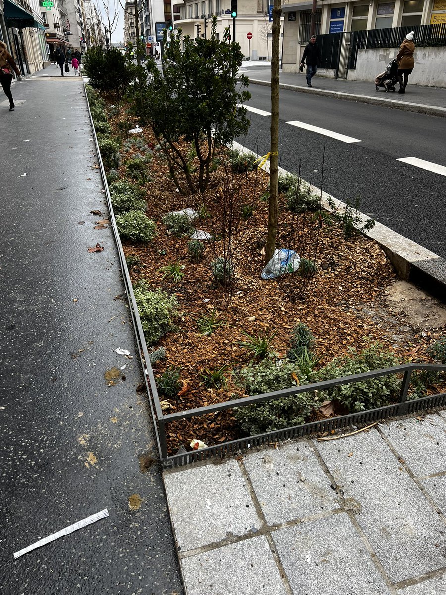 DeparisJulien's tweet image. « Végétalisation » rue de la Croix-Nivert (15e). 
Sans surprise, comme d’habitude tout est absolument dégueulasse. On en a marre de vivre dans une porcherie @Philippe_Goujon