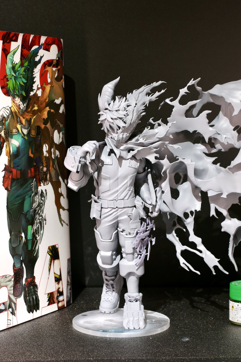 ワンフェス冬にて展示するイラスト集表紙デクくんの彩色をG_Gさんが