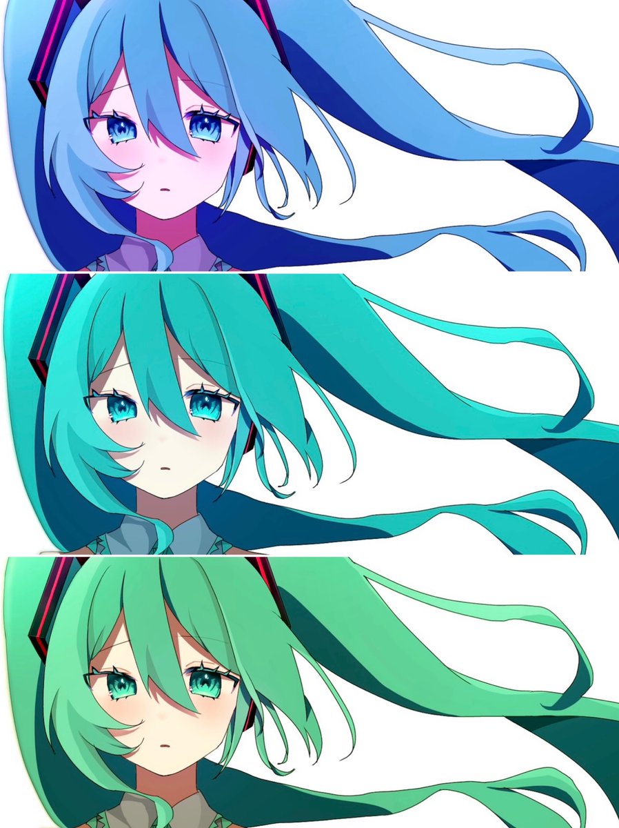 doltye_'s tweet image. どの色のミクが好きですか？