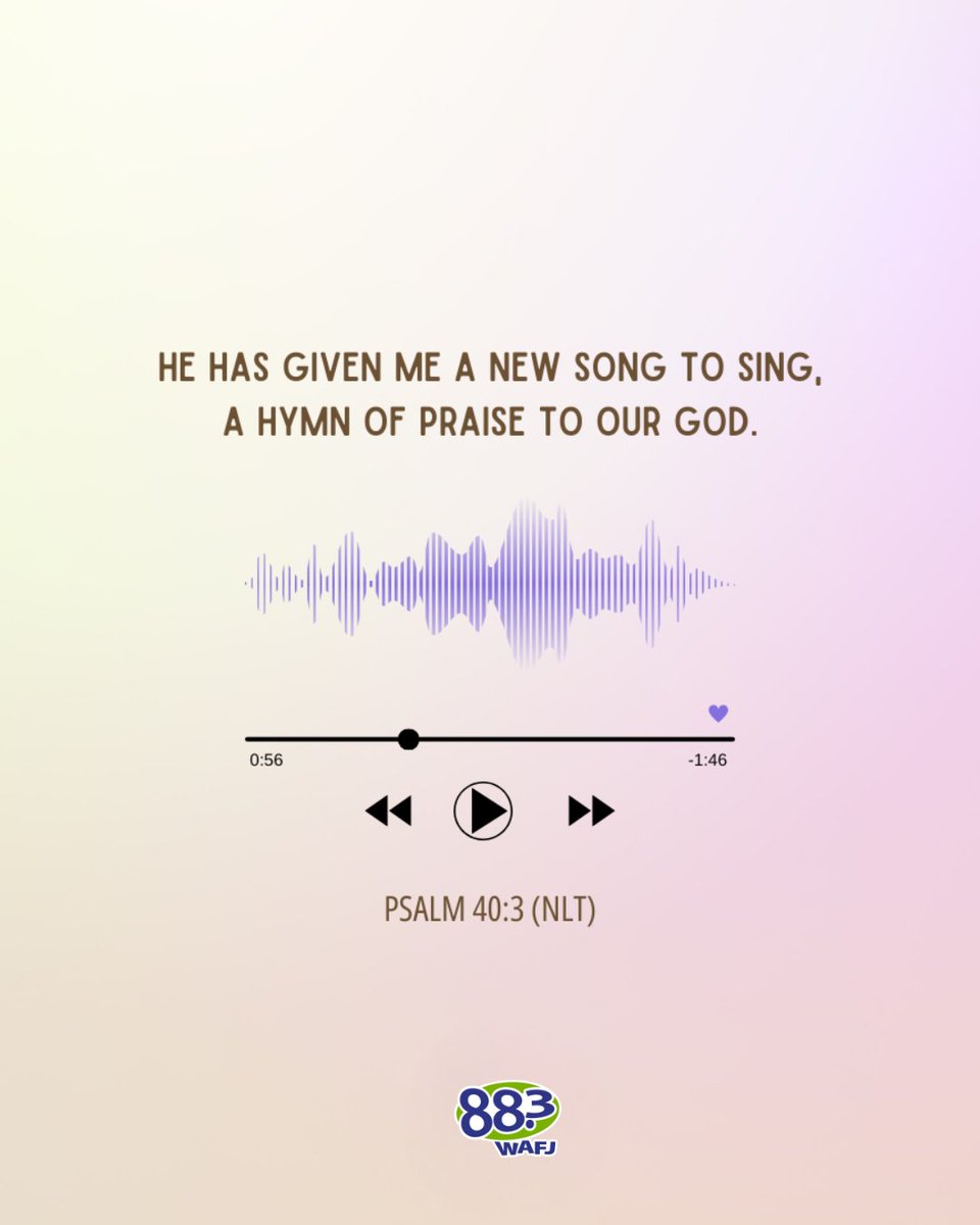 Your past doesn’t define you—God gives new songs, new hope, and fresh beginnings. Keep praising. 📖 #VerseOfTheDay