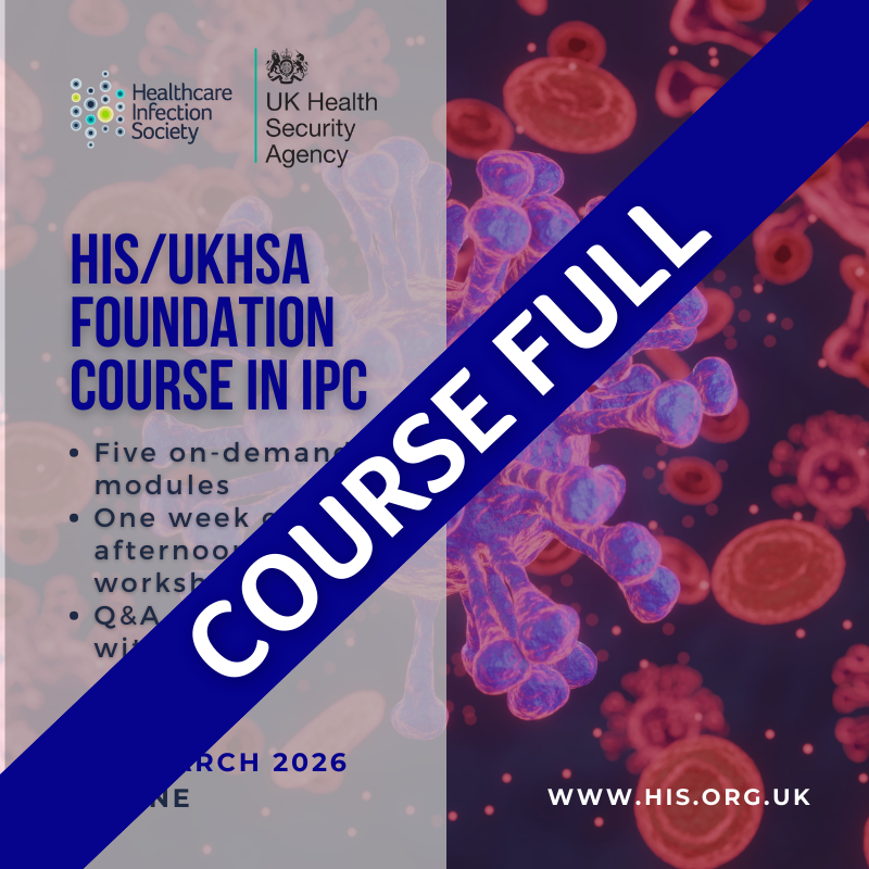 HIS_infection's tweet photo. 📢 The HIS/UKHSA Foundation Course is now FULLY BOOKED!
🔸Want to join if a spot opens? Join the waitlist: https://t.co/Tis0CJz4UC
🔹Can’t make these dates? Register interest for future courses: https://t.co/BynMmh7w1J

#IPC #Healthcare #HealthcareEducation https://t.co/9l2LwYMPVH