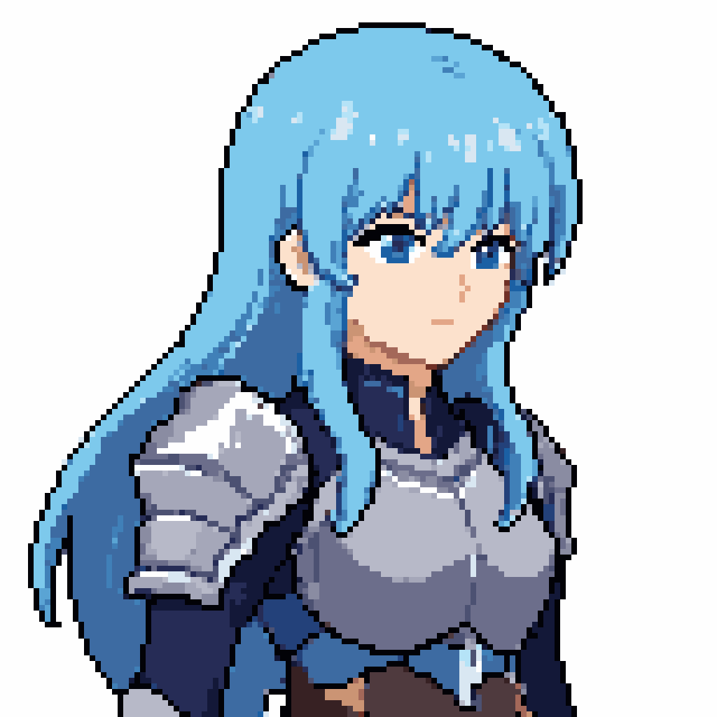 svntax's tweet photo. In the process of training pixel art spritesheet LoRAs, I've noticed that Z-Image Turbo is capable of more general images like portraits, even though the dataset is purely spritesheets.

Examples at 64x64 and 128x128 (same post-processing steps: k-centroid downscale, palettize) https://t.co/Zb5jLMukWq
