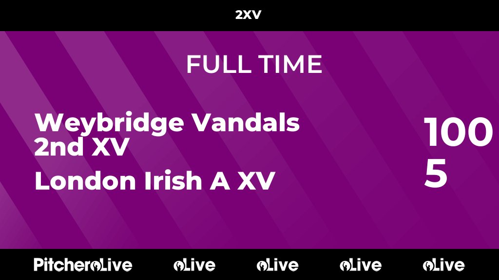Weybridge Vandals RFC Senior tweet media
