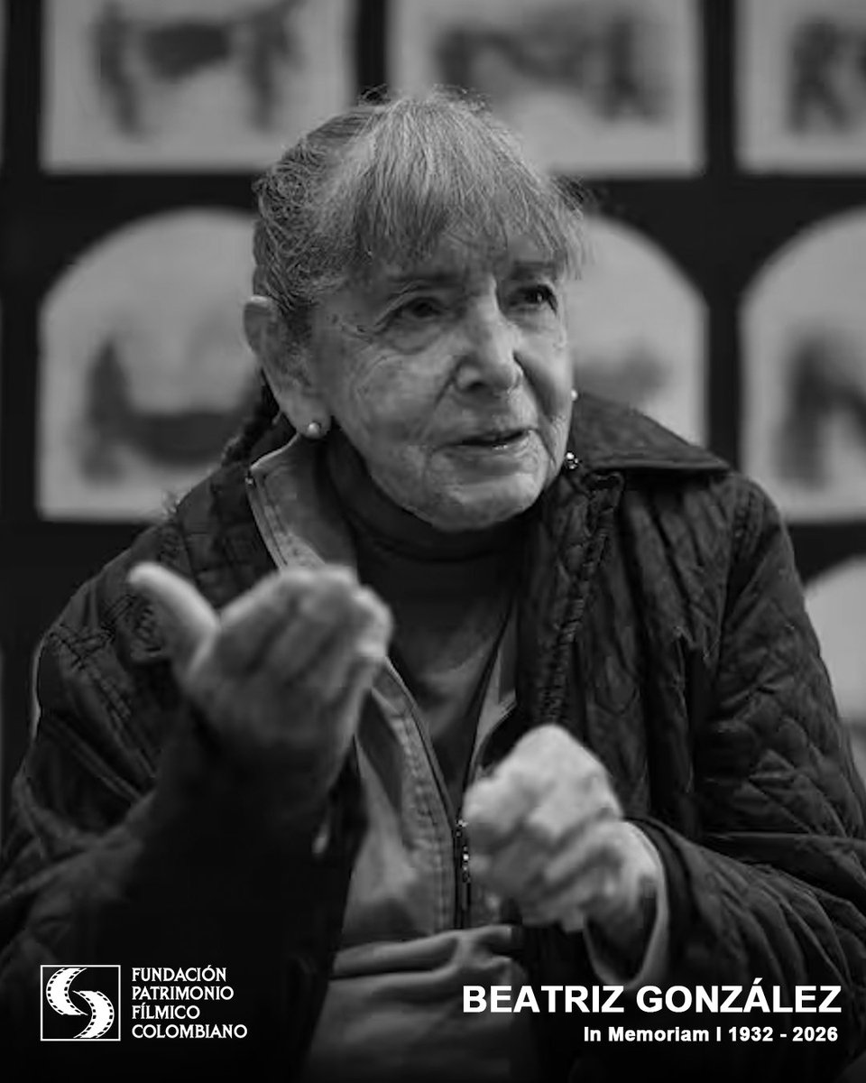 patfilmcolombia's tweet image. Nos despedimos de Beatriz González, artista, historiadora y crítica fundamental del arte colombiano. Desde Bucaramanga hasta los principales museos del mundo, su obra transformó la manera de mirar la imagen popular, la historia y la violencia en Colombia.