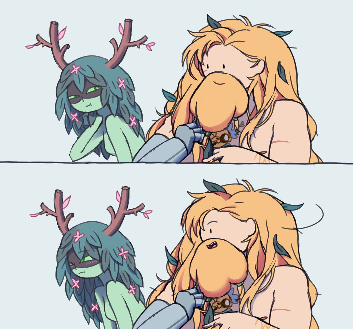 dariendadarian's tweet image. #adventuretime #fionnaandcake #finntress