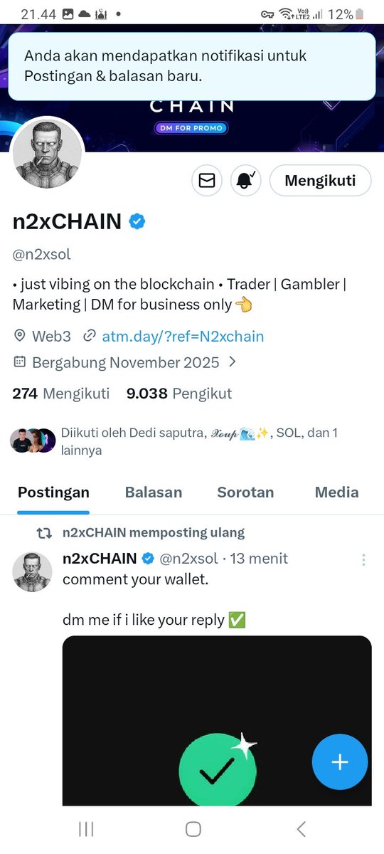 borntobeman01's tweet photo. @n2xsol yuhuu

3nVm8WMf9JsDoqWHnr61PFu5322HMf2wYQ3Pdmu5cnHE https://t.co/93qw308upB