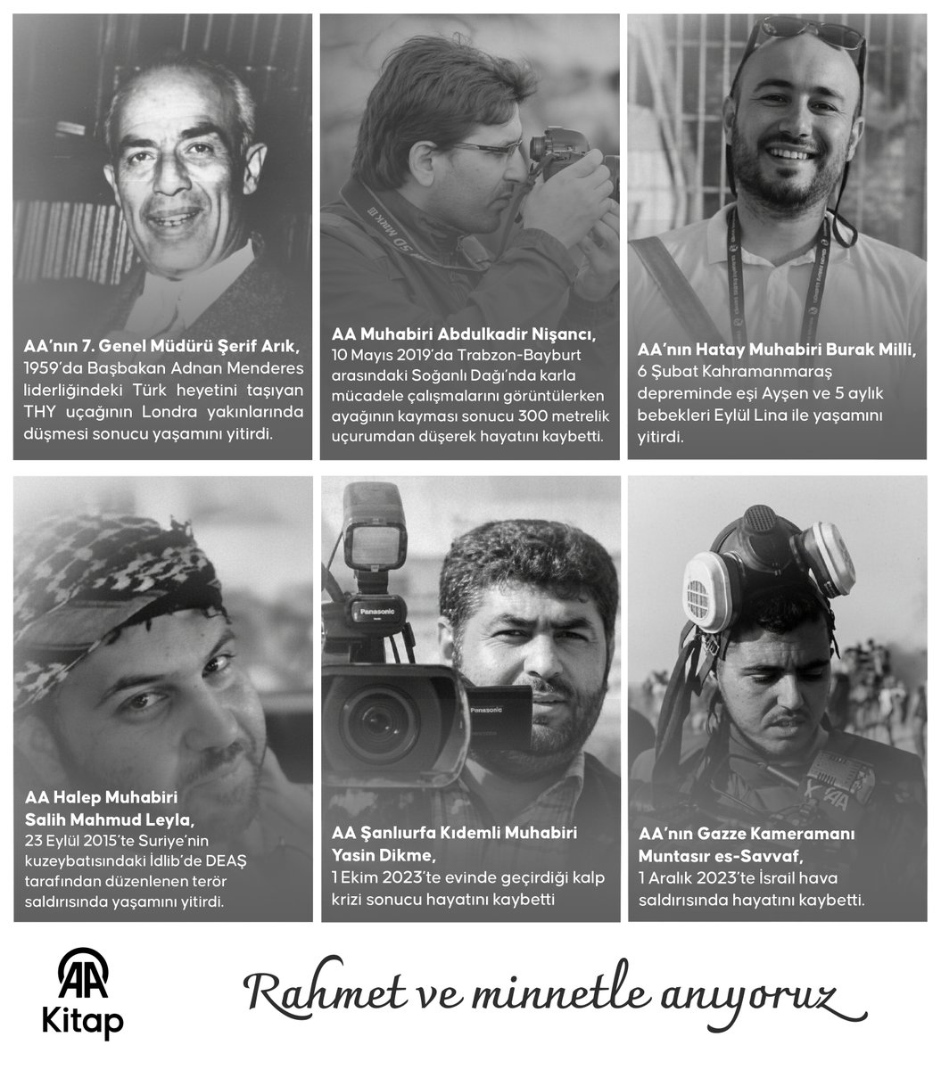 Toplumu bilgilendirme görevini büyük bir özveriyle yerine getiren tüm gazetecilerin 10 Ocak Çalışan Gazeteciler Günü’nü kutluyoruz.
Gerçeğin peşinde koşarken yaşamını yitiren tüm basın çalışanlarını saygıyla anıyoruz.

#AAKitap 
#ÇalışanGazetecilerGünü