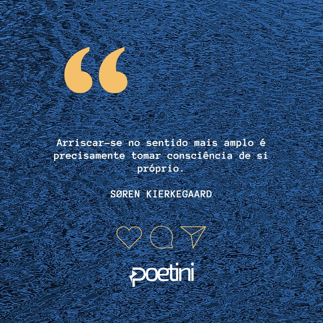 luanpgraeff's tweet photo. #𝗦𝗜𝗠pli𝙁𝙄𝙌𝙐𝙀 Arriscar-se no sentido mais amplo é precisamente tomar consciência de si próprio.

SØREN KIERKEGAARD

#VamosJuntos https://t.co/SI9Tj6MH40