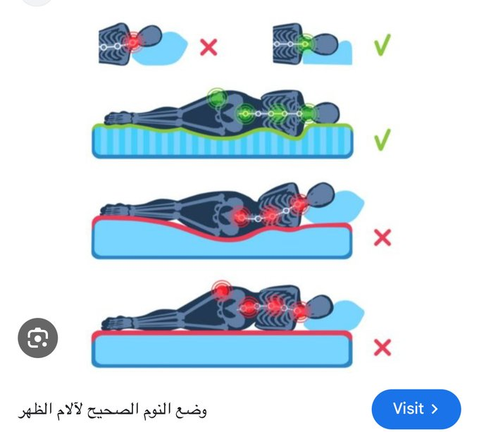 وشتة د. فهد الخضيري لتجنب آلام الظهر وأمراض العصر. استبدل الفراش الوثير (الناعم) بآخر صلب؛ لتجنب انحناء العمود الفقري وحماية نفسك من "الديسك" وتضاغط الفقرات.. احرص على ارتداء الملابس الثقيلة للوقاية من البرد، حتى لو لم تشعر ببرودة الجو بشكل مباشر.. حافظ على شرب الماء بانتظام، ولا تنتظر حتى تشعر بالعطش.. امضغ طعامك ببطء وقلل من كمياته، حتى في حالات الجوع الشديد.. واظب على الصيام؛ فهو خط الدفاع الأول والوقاية من أمراض العصر (السكري، الضغط، الكوليسترول، والسمنة) 