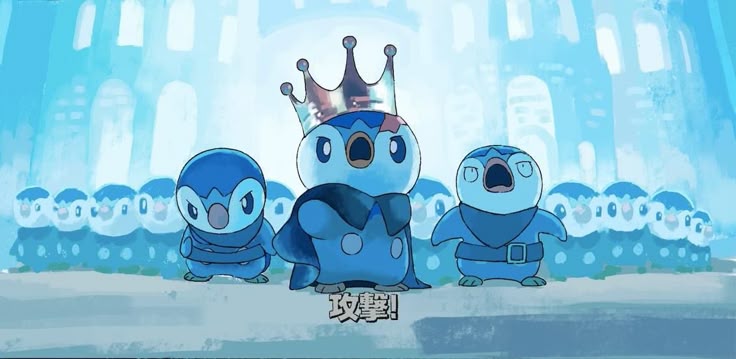 Piplupchan's tweet image. My little brother @TheKingPiplup is doing his kingly duties, me on the left: "IF YOU DARE TO INTERUPT"
#Pokemon #Piplup