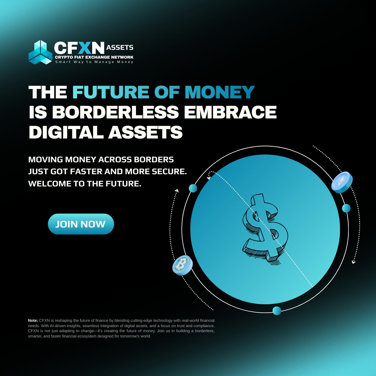 CFXNToken's tweet image. Traditional banks are slow.
#Crypto platforms are fragmented.

#CFXN connects fiat + crypto in one smart system.

📩 Get early access: tdb@cfxnx.com
🤝 Join now: accounts.cfxn.io/register/

Read more here: cfxn.io/blog/642

#CryptoFinance #DigitalAssets #FutureBanking