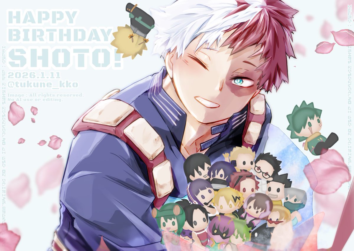 ⋆⸜𝐇𝐚𝐩𝐩𝐲 𝐁𝐢𝐫𝐭𝐡𝐝𝐚𝐲🍰⸝⋆
大人になって笑顔が増えた🍰くん、ますます大好きになりました！✨これからも応援してるよー！

#轟焦凍生誕祭2026
#轟焦凍誕生祭2026