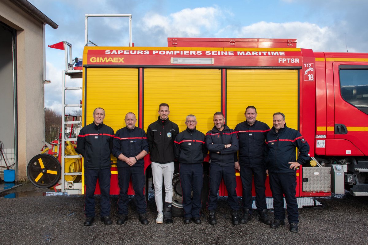 ✍️💰Ce jour s’est tenue la remise officielle d’un chèque au profit de l'<a href="/OdpPompiers/">ODP Sapeurs-Pompiers de France</a> à l’initiative de l’amicale des sapeurs-pompiers de Saint-Romain-de-Colbosc par Killian GAND, président de l’amicale, accompagné de Salim BOUCHAREB, trésorier, en présence de l' <a href="/UnionSapeurs/">UDSP76</a>