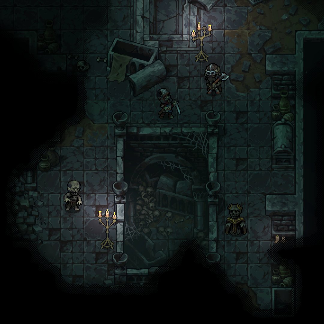 Stoneshard's tweet image. Lighting rework: the Сrypts are dark and full of terrors, but some light still remains 🕯️
#teaser #medieval #dungeon #pixelart #gamedev #indiedev #indiegame #ドット絵 #像素艺术 #픽셀아트