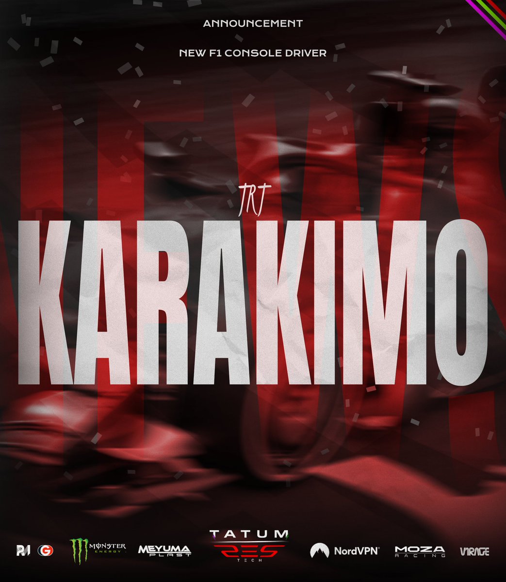 Please welcome <a href="/karakimoo/">Karim</a>  to Tatum Res-Tech! 

An 18-year-old F1 Console Driver from Lebanon 🇱🇧, Karakimo joins our roster with speed, determination, and a strong drive to grow within a competitive environment.

#TRTFamily #SimRacing #F1Esports #ConsoleRacing #F125 #NewSigning