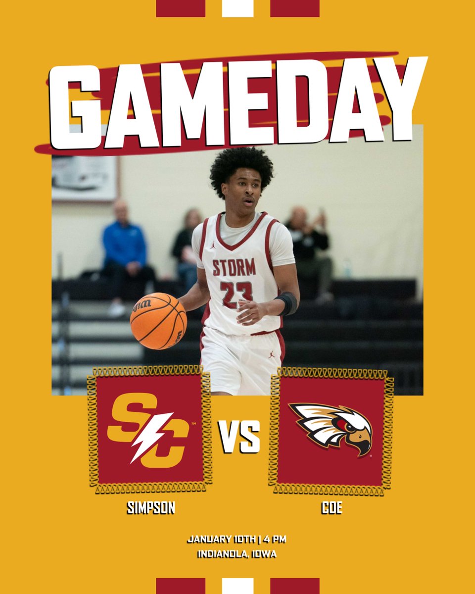 Simpson Men's Basketball tweet media