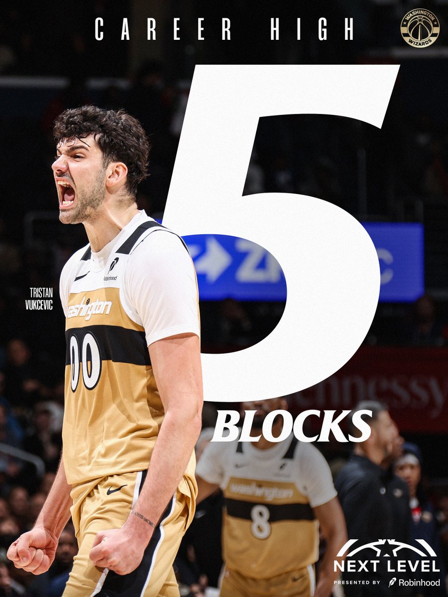 A career high five blocks in the books for Tristan 📚
#ForTheDistrict | @RobinhoodApp