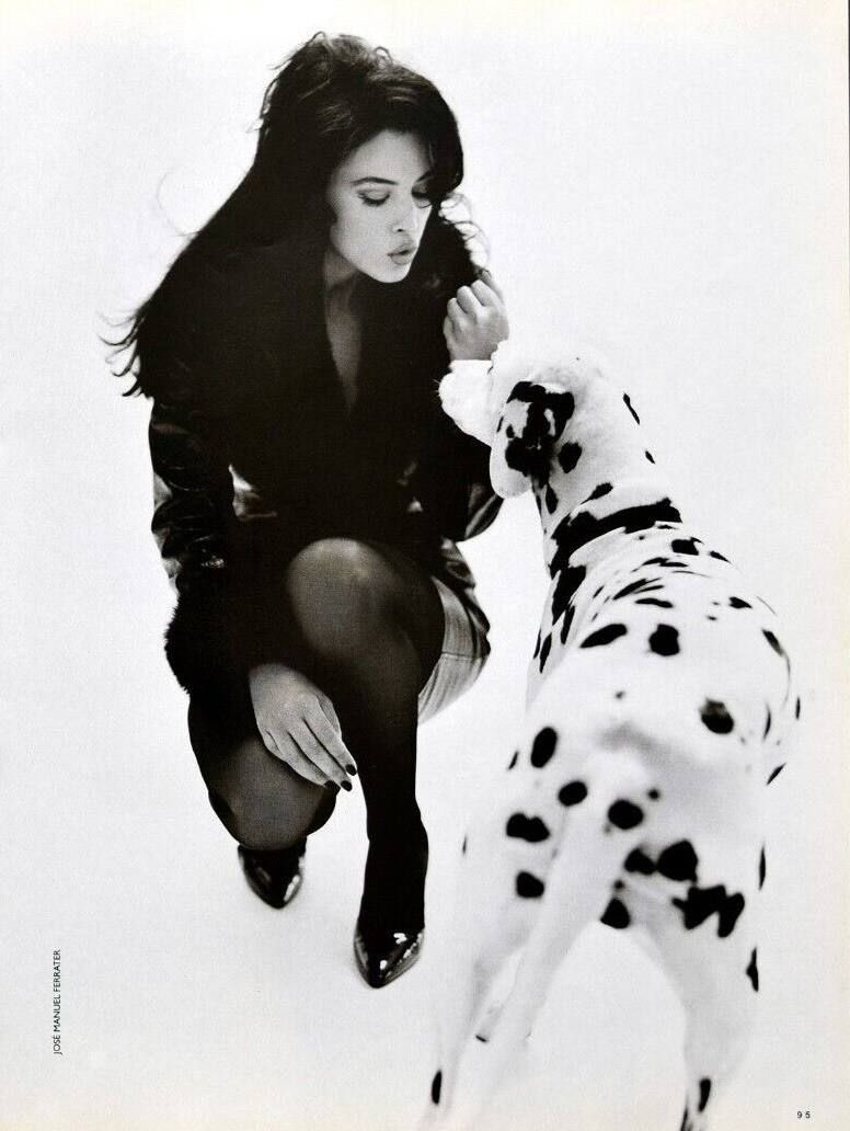 virgoessence's tweet image. Monica Bellucci photographed by José Ferrater for Vogue Spain, 1995