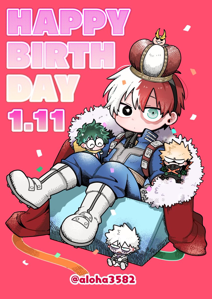 いつまでもマイヒーロー！お誕生日おめでとう🍰くん！ #轟焦凍誕生祭