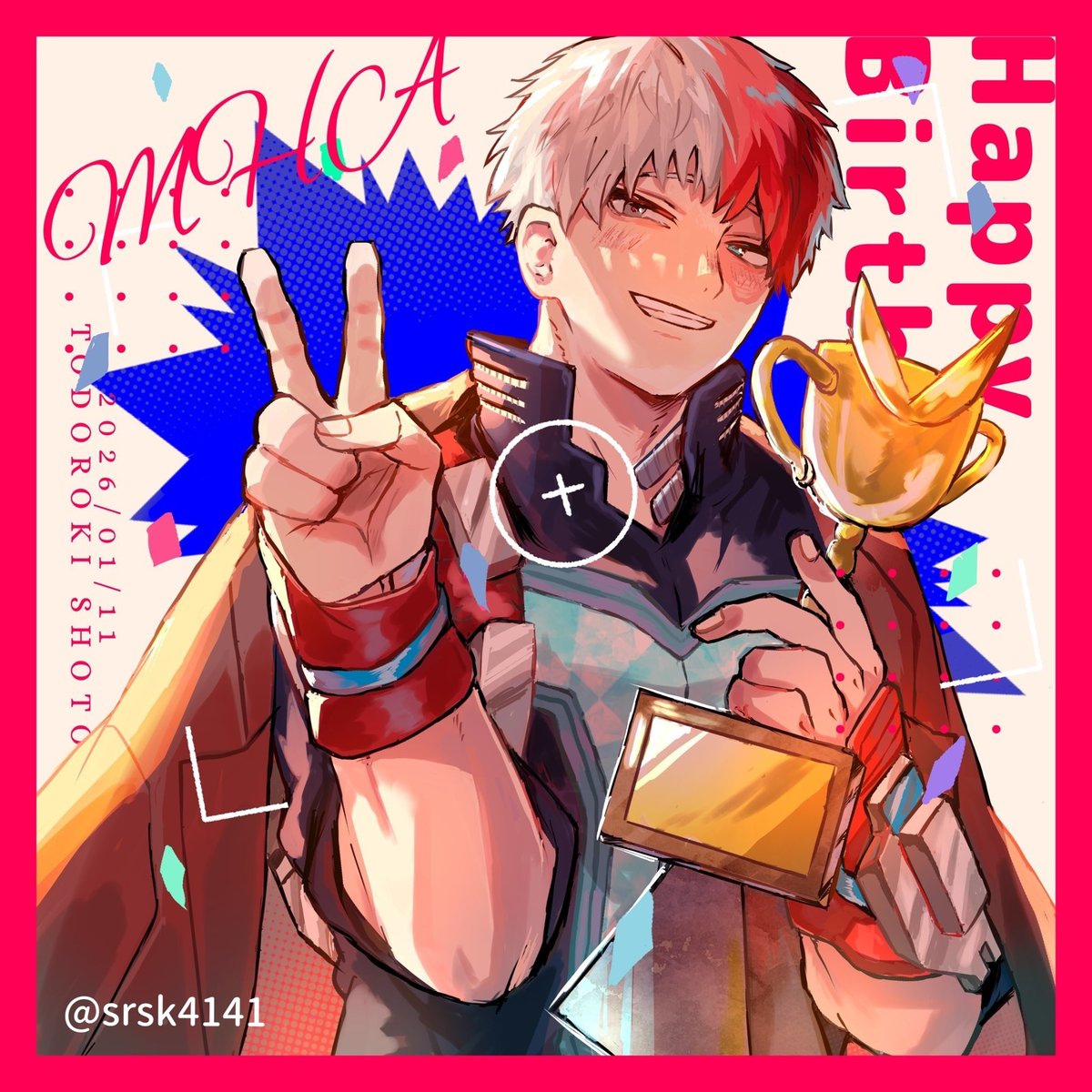 srsk4141's tweet image. #轟焦凍生誕祭2026 
#轟焦凍誕生祭2026 
お誕生日おめでとう🎊🎉優しい君が大好きだ！！！