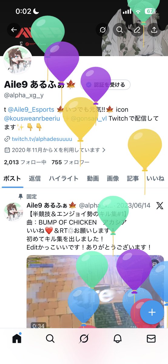 Aile9 あるふぁ🍁 tweet media