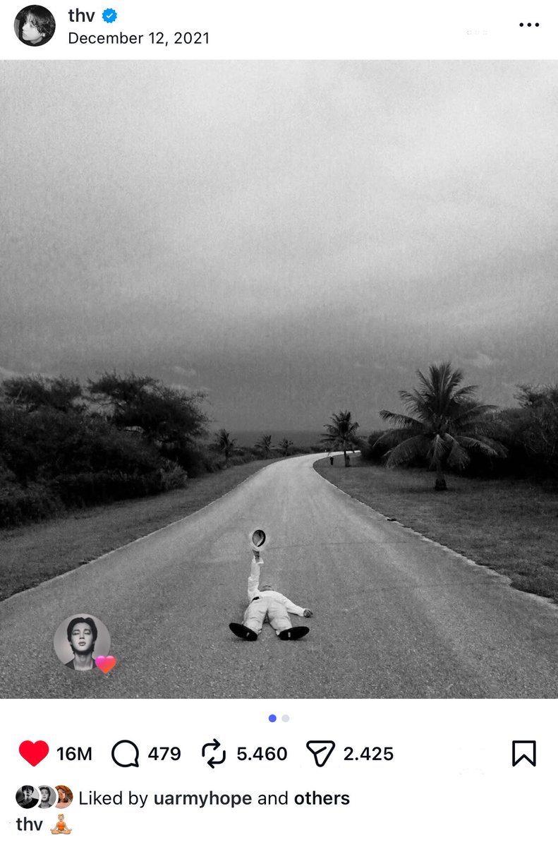 it’s been 4 years since jimin’s FIRST LIKE on insta and it was for taehyung ❤️🧸