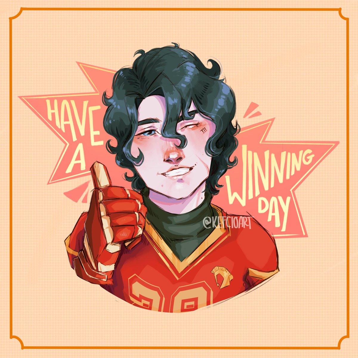 kefcioart's tweet image. “Have a winning day!” 
-Nora Sakavic, The Golden Raven

#jeanmoreau #aftg