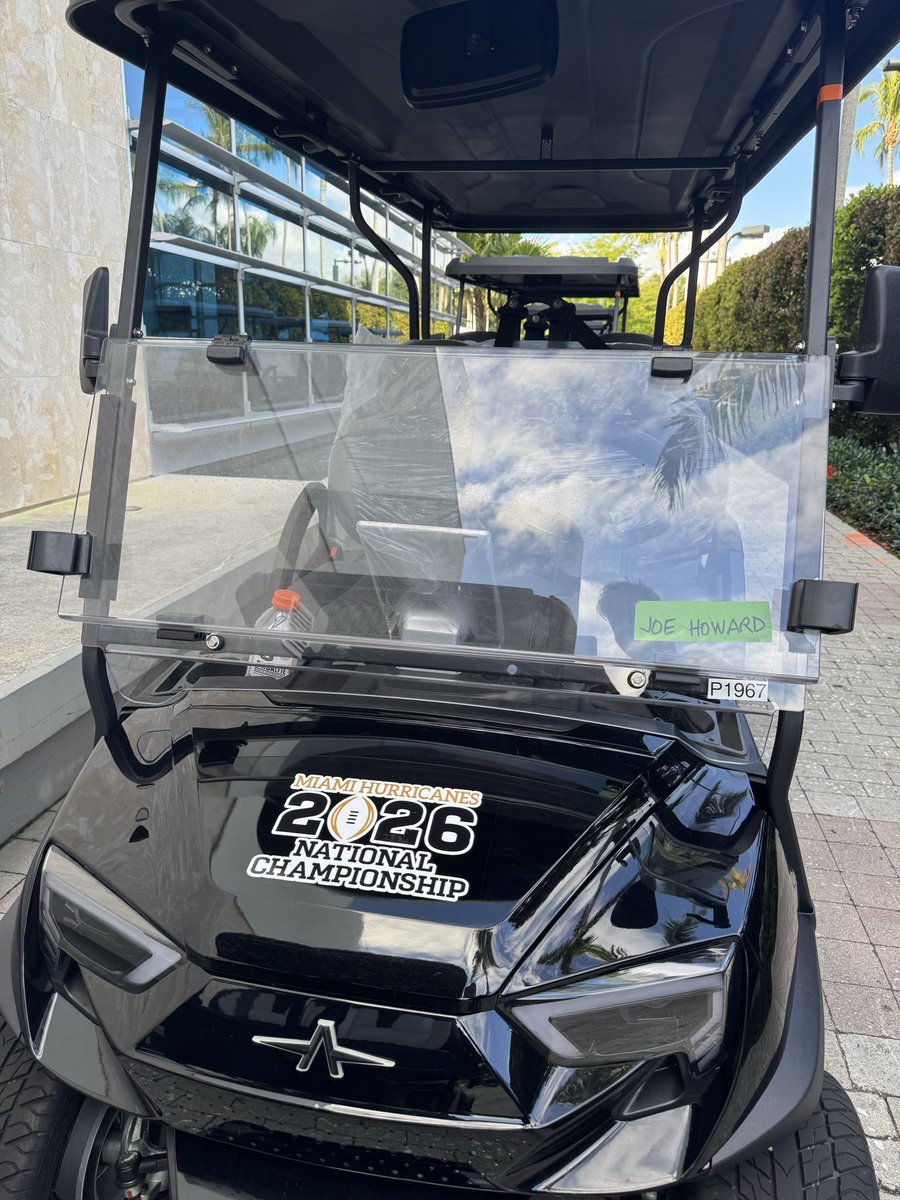 New fleet of golf carts have arrived in Coral Gables ahead of the program’s first big transfer visit weekend.