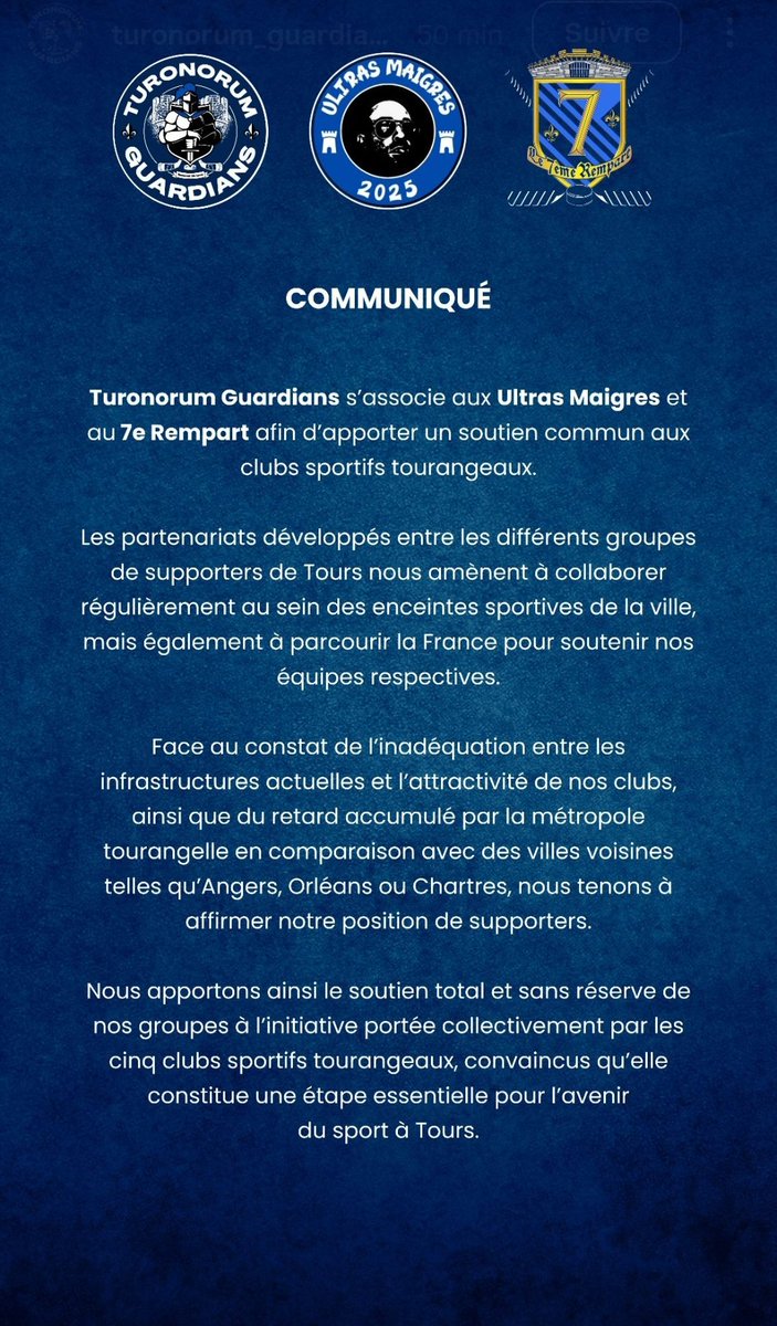 Tours Fans tweet media