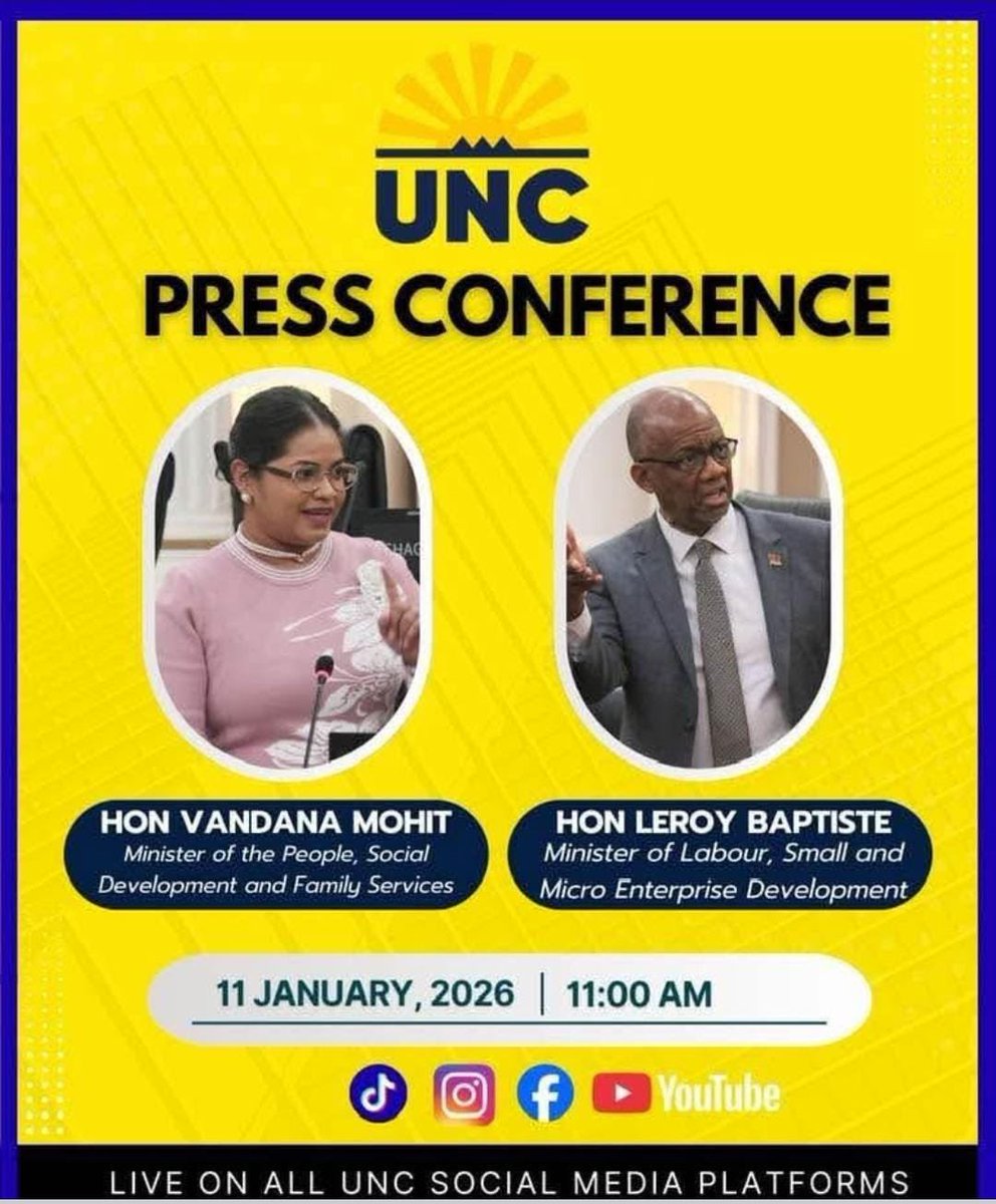 StuartRYoung1's tweet image. It is wholly unacceptable for government ministers to use UNC party press conferences to inform the population in this manner. This is not good governance and Trinidad and Tobago is not winning #failure
