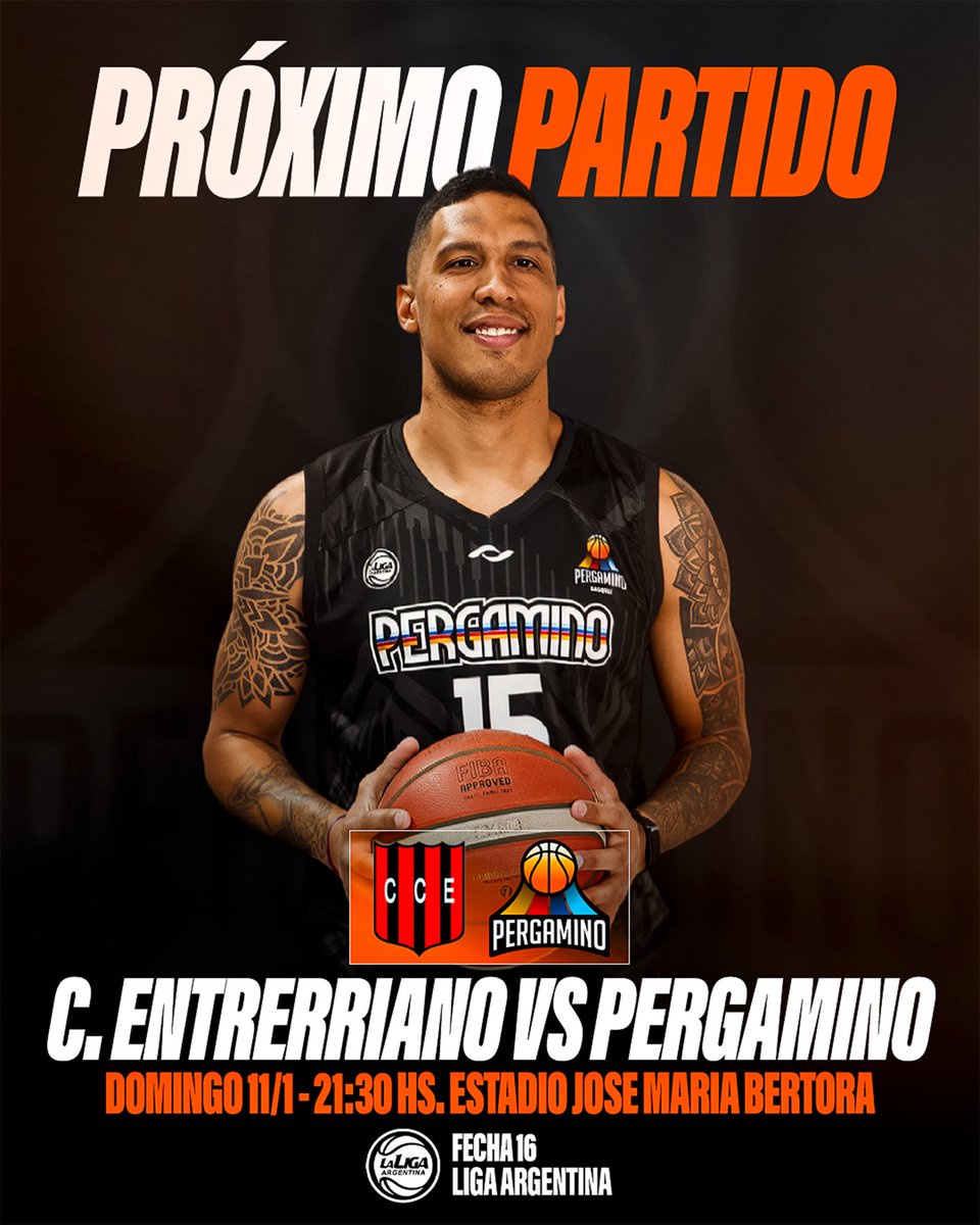 𝙐𝙇𝙏𝙄𝙈𝙊 𝘿𝙄𝘼 𝘿𝙀 𝙇𝘼 𝙂𝙄𝙍𝘼 💪🏻

Mañana cerramos la gira por Entre Ríos con la visita a Gualeguaychú para enfrentar a Central Entrerriano, desde las 21:30 hs. 🧡🔥

🆚 Central Entrerriano
📆 Domingo 21:30 hs.
🏟️ Estadio José M. Bertora
🎥 Transmite <a href="/basquetpass_arg/">Basquet Pass Argentina</a>