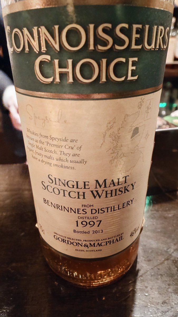 ベンリアック　１９９７　ゴードン＆マクファイル　コニサーズチョイス ベンリアック1997ゴードン＆マクファイルコニサーズチョイス