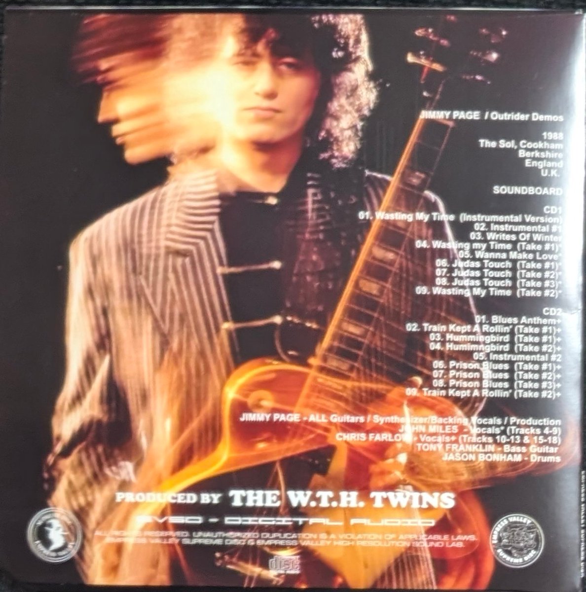 JIMMY PAGE『OUTRIDER DEMOS』(2CD EVSD):EVSDの新作。JIMMY PAGEが