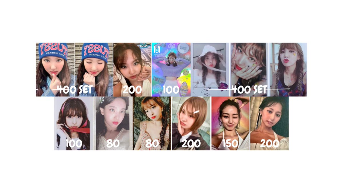 solargami's tweet image. [ WTS LFB PH ]   

UPDATE

TWICE Nayeon Momo Jihyo Tzuyu Photocards

t. musickorea regular mukor withyouth withmuu digipack this is for tif ttg rodrigo noot ribbon brown border