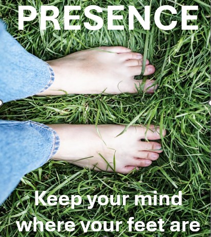 Keep your mind where your feet are! Being fully present creates opportunities for connection and growth!
MyCoachesCouch.blogspot.com

#Presence #GIRCoachingModel #MyCoachesCouch #DifferentiatedCoaching #EduCoach #EdCollab #LitCoach #LitLead #InstructionalCoach #InstructionalCoaching