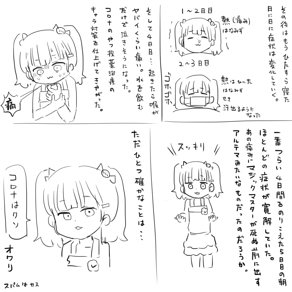 コロナのファンアートです 